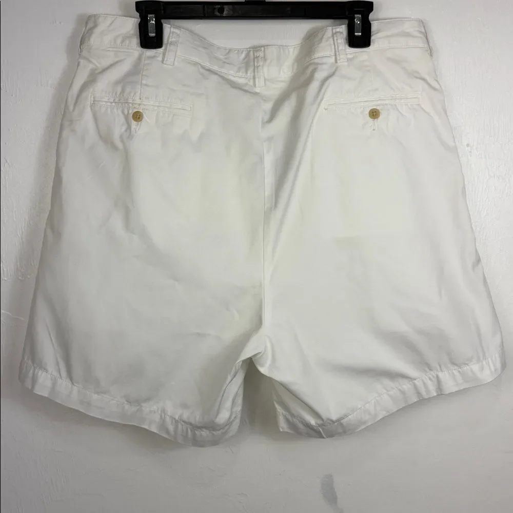 Polo Ralph Lauren Andrew White Pleated Shorts Men’s 38 Cotton Classic